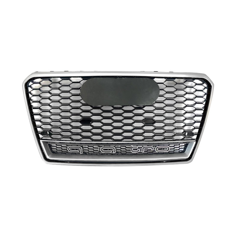 2009-2015 RS7 Style Honeycomb Grille For Audi A7/S7 C7 | Silver Frame